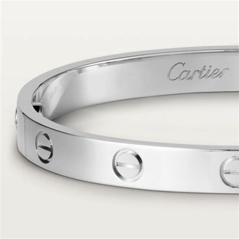 pulsera love cartier oro blanco